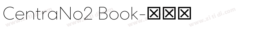 CentraNo2 Book字体转换